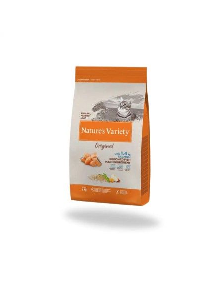 Comida para Gato Esterilizado NATURES VARIETY Original Salmon 7kg